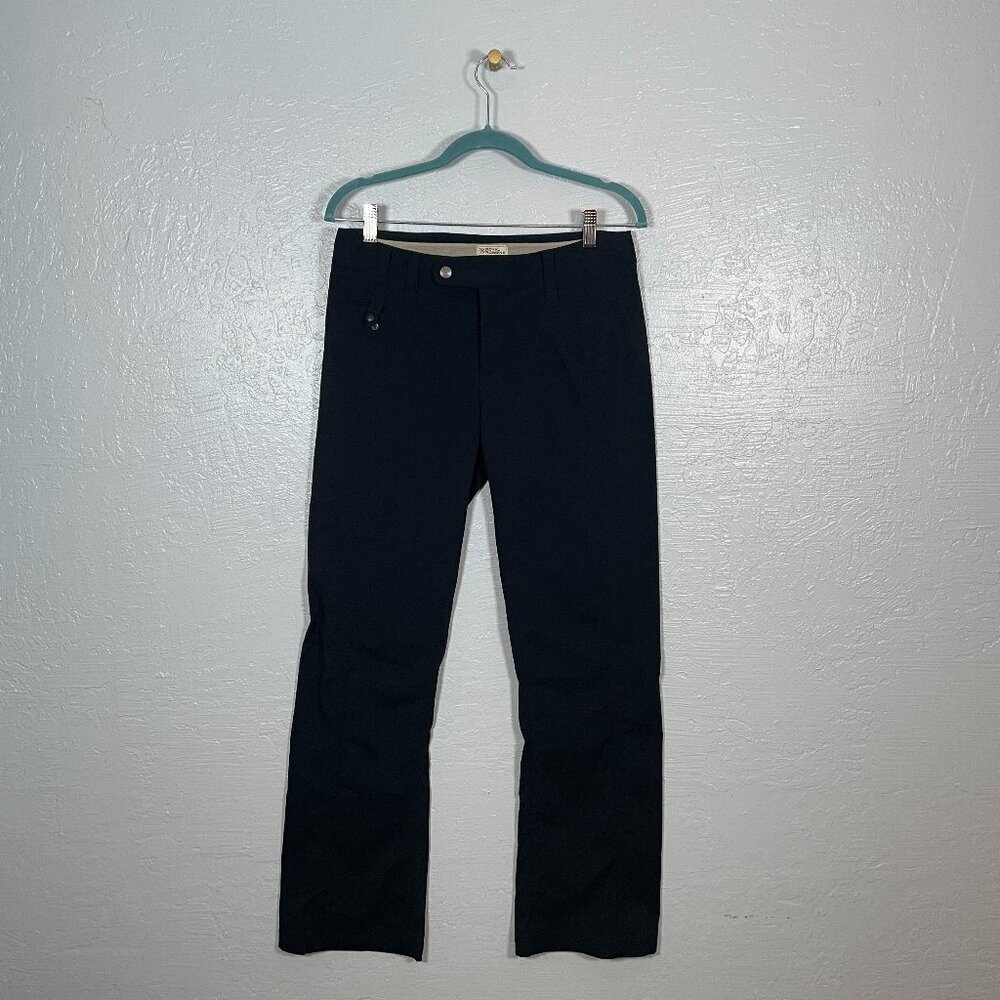 Royal Robbins Women 8 Black Nylon Hiking Pants Pockets Lightweight Granola Gorp